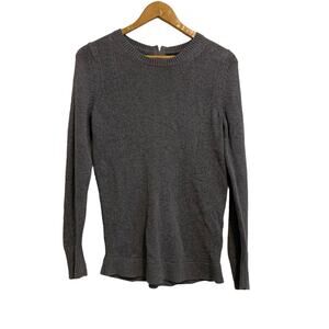 Banana Republic Dark Gray Oversized Crew Neck Pullover Sweater